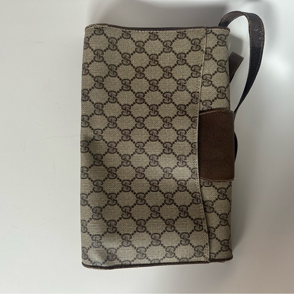 Gucci Monogram Brown and Cream Clutch - Picture 3 of 5